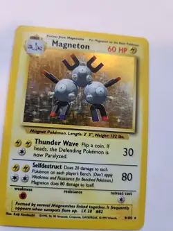 Magneton Holo Base Pokemon Card WOTC - Image 4