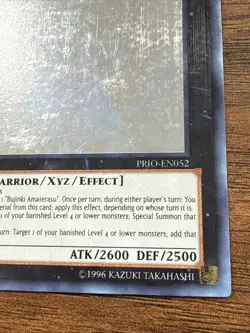 PRIO-EN052 Bujinki Amaterasu Ghost Rare 1st Edition NM Yugioh Card - Image 4