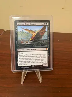 MTG Ancient Brass Dragon CL Baldur's Gate Mythic Black Creature Regular 111/361 - Image 1