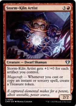 Storm-Kiln Artist - Commander Masters - NM - Image 1