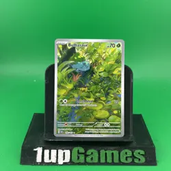 Pokemon Bulbasaur Mint Holo 166/165 Sv: Scarlet & Violet 151 Illustration Rare - Image 1