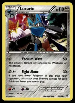 Lucario (Cosmos Holo) Holo 063/124 Promo Pokemon - Image 1