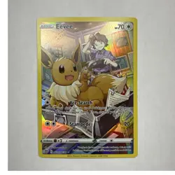 Pokemon TCG Eevee TG11/TG30 Swsh09 Brilliant Stars Ultra Rare Holo 2022 - Image 1