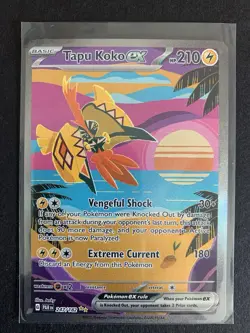 Tapu Koko ex 247/182 Special Illustration Rare - Pokemon Paradox Rift SV04 - Image 1