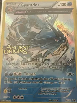 Pokemon Gyarados XY Ancient Origins XY60 Holo Promo Prerelease Θ Double Card - Image 1