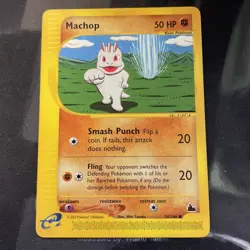 Machop 74/144 Skyridge E-Reader Pokemon Regular Card NM Condition - Image 1
