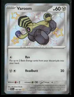 Varoom 192/091 Shiny Rare Paldean Fates Pokemon NM/M - Image 1