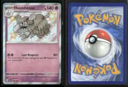 Houndstone 168/091 Shiny Rare Paldean Fates Pokemon NM/M - Image 3