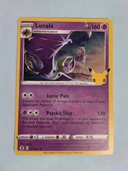 2021 Lunala 15/25 - Holo Rare - 25th Anniversary Celebrations - NM Pokemon TCG - Image 1