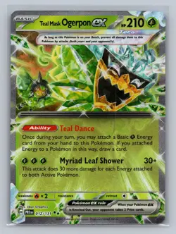 Teal Mask Ogerpon ex - 012/131 012/131 Holo SV: Prismatic Evolutions Pokemon NM - Image 1