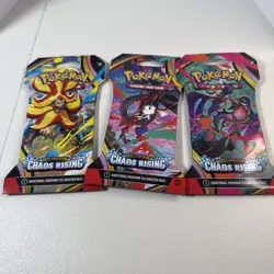 ⭐Chaos Rising Booster Packs Pokemon Tcg X3 - Image 1