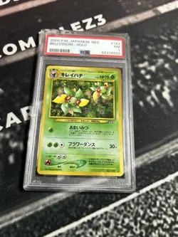 PSA 7 BELLOSSOM 2000 Pokemon Japanese Neo #182 HOLO - Image 2