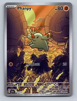 Pokemon TCG Phanpy Holo Illustration Rare SV08: Surging Sparks 205/191 - Image 1