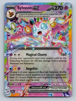Pokemon TCG Sylveon ex Holo Double Rare SV08: Surging Sparks 086/191 - Image 1