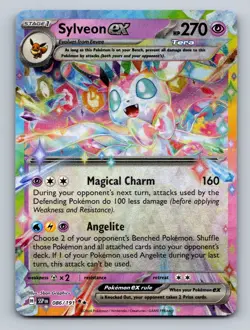 Pokemon TCG Sylveon ex Holo Double Rare SV08: Surging Sparks 086/191 - Image 1