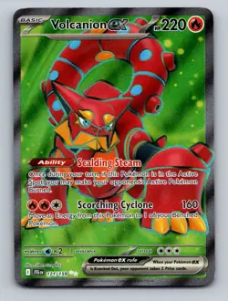 Pokemon TCG Volcanion ex Holo Ultra Rare SV09: Journey Together 171/159 - Image 1
