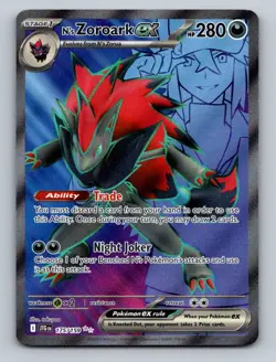 Pokemon TCG N's Zoroark ex - Holo Ultra Rare SV09: Journey Together 175/159 - Image 1