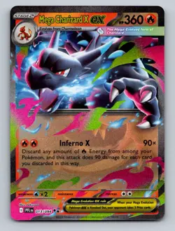 Pokemon TCG Mega Charizard X ex - Holo Double Rare ME02: Phantasmal Flames 013/0 - Image 1