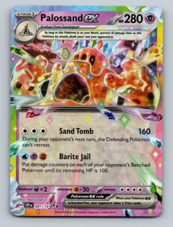 Pokemon TCG Palossand ex Holo Double Rare SV08: Surging Sparks 091/191 - Image 1