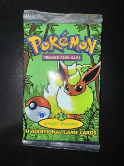 Jungle Booster 1st Edition Pokemon pack - Flareon cover art *LIGHT* - Image 1
