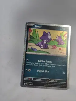 Toxel 078 Cosmos Holo Promo Mega Evolution Promo Pokemon Near Mint - Image 1