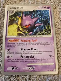 Pokemon Gengar World Championships 2009 Jason Martinez 18/100 Unplayed Rare - Image 1