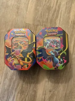 Pokemon Mega Charizard -Set of 2- Tins ✅Sealed ✅In Hand - Image 1