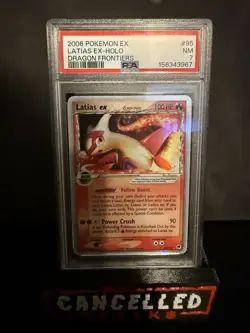 2006 POKEMON EX DRAGON FRONTIERS #95 LATIAS EX-HOLO PSA 7 - Image 1