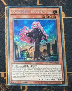 YUGIOH Exosister Martha (POTE-EN025) Secret Rare 1st Edition Near Mint - Image 1