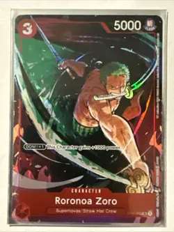 RORONOA ZORO ST01-013 ALT ART PROMO One Piece 2023 GIFT COLLECTION English - Image 1