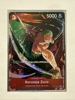 RORONOA ZORO ST01-013 ALT ART PROMO One Piece 2023 GIFT COLLECTION English - Image 3