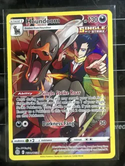 Pokemon TCG Houndoom TG10/TG30 Ultra Rare Holo Card Brilliant Stars Full Art - Image 1