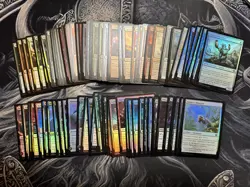 Magic The Gathering Lot of 100 Foil Cards Common & Uncommon No Duplicate Card - Image 1