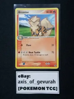 Arcanine RARE 18/112 [NM] EX Fire Red Leaf Green Pokemon Cards - Image 1