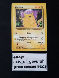 Pikachu - Base Set #58/130 [HP] Pokemon Cards 1999 - Image 1