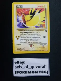 Zapdos Black Star Promo #23 [LP] Pokemon Cards WoTC Wizards of the Coast - Image 1