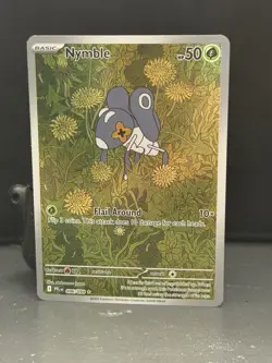 Pokemon Nymble Full Art Foil 096/094 Basic 50 HP Flail Around Card - Image 1