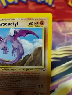 Pokemon TCG Aerodactyl Neo Revelation Card 15/64 Unlimited Rare NM/LP VERY CLEAN - Image 4