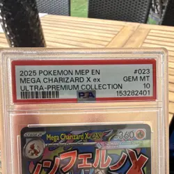 PSA 10 2025 Mega Charizard X ex 023 Me Mega Evolution Promo Holo Pokemon Card - Image 3