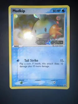 Pokemon Card English Mudkip 56/106 Ex Emerald Reverse Stamped Nm - Image 3