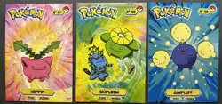 HOPPIP X SKIPLOOM X JUMPLUFF - POKEMON JOHTO CARDS TOP POKEDEX CCG FOIL - Image 1