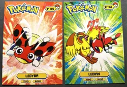 LEDYBA X LEDIAN - POKEMON JOHTO CARDS TOP POKEDEX CCG FOIL - Image 1