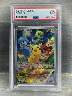 PSA 9 2023 Pikachu Paldea Evolved ETB Promo #27 EN Pokemon Card - Image 1