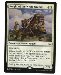 MTG Knight of the White Orchid March of the Machine Magic The Gathering TCG - Image 1
