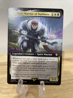 MTG Ardbert, Warrior of Darkness Extended Art Regular #0164 Rare FIC NM/M - Image 1