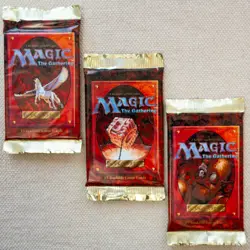 MTG: 3x 4th EDITION Factory Sealed Booster Pack Lot from Box - 3 Packs - English - Image 2