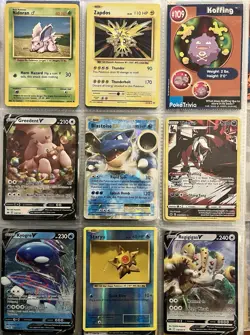 Vintage Pokemon Card Collection - No Binder Lot 5 Pages - Holo - Modern LP/NM - Image 1
