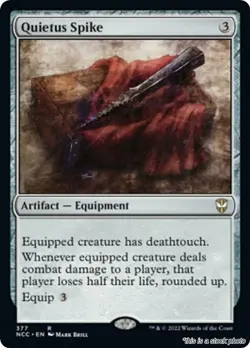 MTG Quietus Spike 377 Commander: Streets of New Capenna NM Magic - Image 1