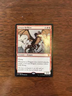 Magic: The Gathering Utvara Hellkite Commander 2017 Mythic 144 LP - Image 1