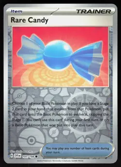 Rare Candy 191/198 Common Scarlet & Violet Pokemon Reverse Holo Near Mint - Image 1